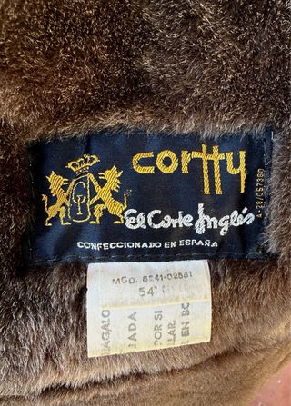 Abrigo vintage de ante y piel para hombre