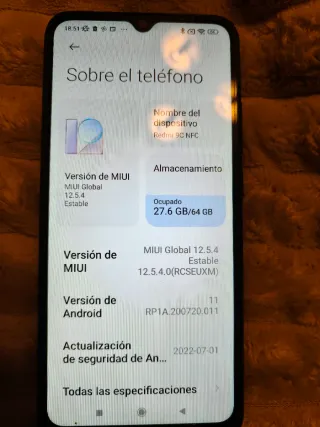 Xiaomi Redmi 9C NFC Negro