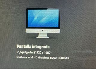 Apple iMac Plata 21,5 pulgadas.