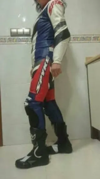 Traje de moto mujer 2 piezas + botas