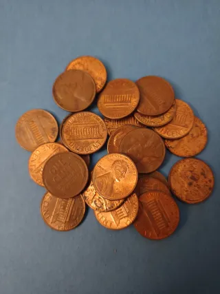 EEUU - 25 Monedas - Lote 1 Cent Lincoln