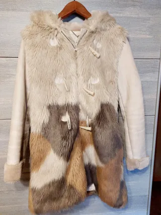 Abrigo pelo sintético Salsa mujer