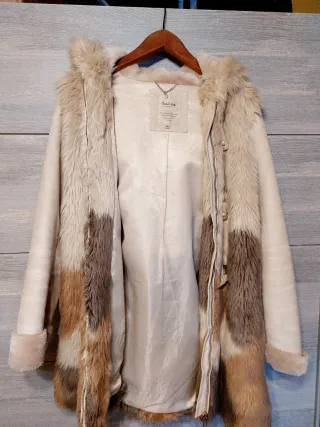 Abrigo pelo sintético Salsa mujer