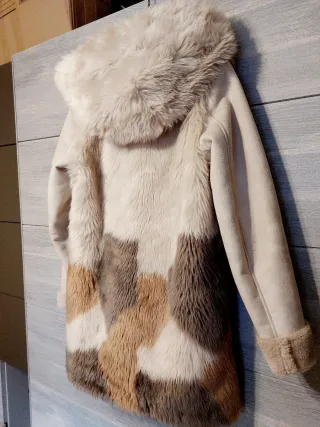 Abrigo pelo sintético Salsa mujer