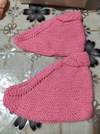 Scarpine lana rosa