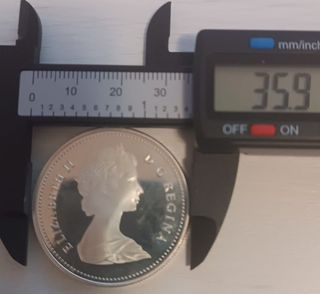 2 Monedas Dólar Plata Canadá Reina Isabel II (2)