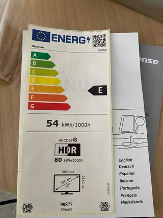 Hisense 50A6N - UHD 4K,VIDAA Smart TV, 50 Pulgadas