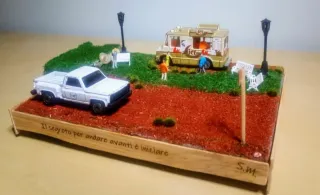 Diorama Stradale Artigianale con Lucine