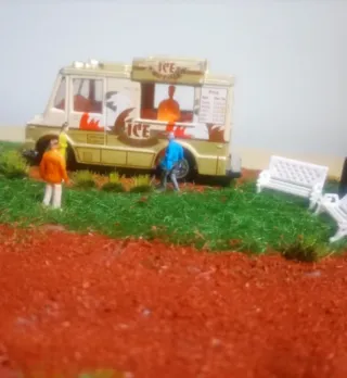 Diorama Stradale Artigianale con Lucine