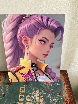 Placa Metal Rumi Guerreras Kpop - solo envio