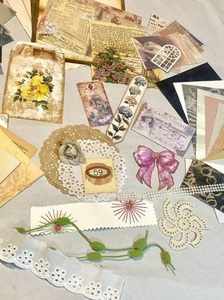 Kit n° 59 lote papeles para junkjournal
