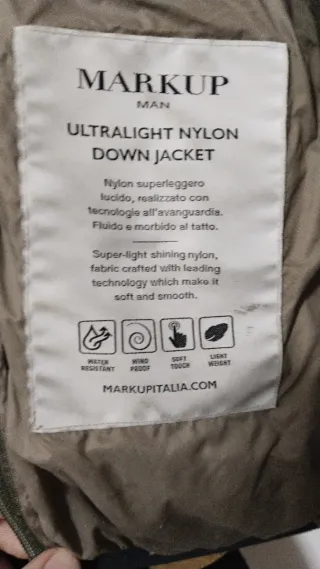 Abrigo Mark Up italiano verde