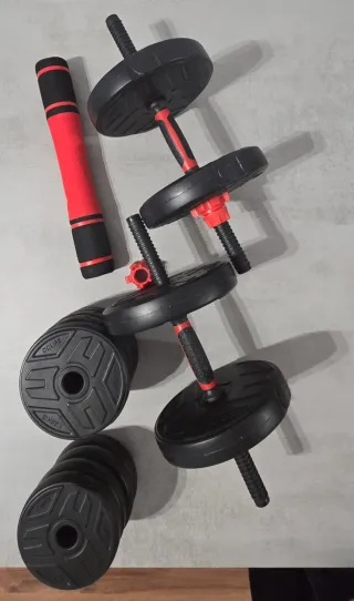 Kit Mancuernas Ajustables Pesas Gimnasio