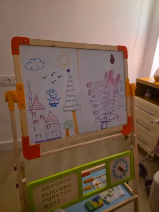 Pizarra infantil de madera