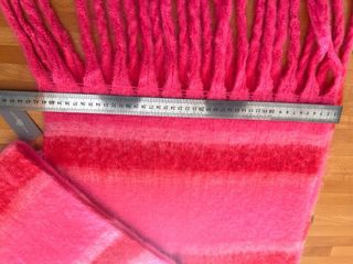 Bufanda de lana rosa y roja