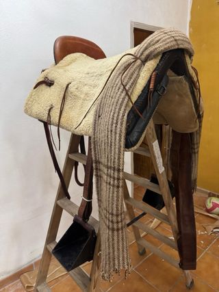 Silla de montar a caballo / amazona