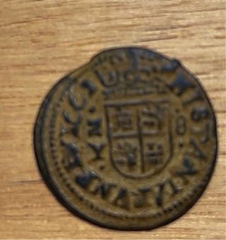 Moneda 8 Maravedís Antigua Felipe IV año 1662