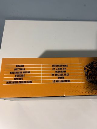 Taladro Inalámbrico Electroprime , 2 Baterías 21V