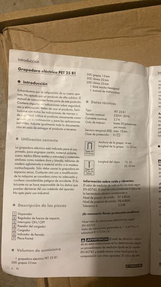 Grapadora Eléctrica Parkside PET 25 B1