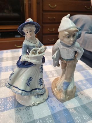 Conjunto Figuras Antiguas Porcelana