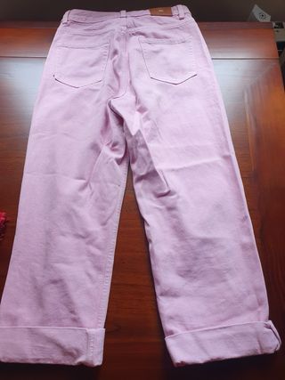 Pack 2 pantalones rosas y rojos