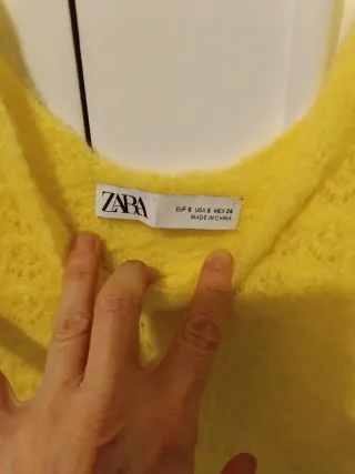 Vestido amarillo Zara