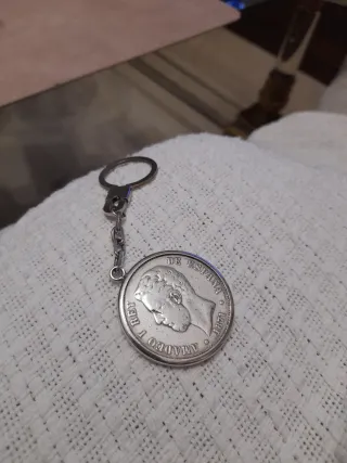 Moneda Plata Amadeo I Rey 1871 5 Pesetas