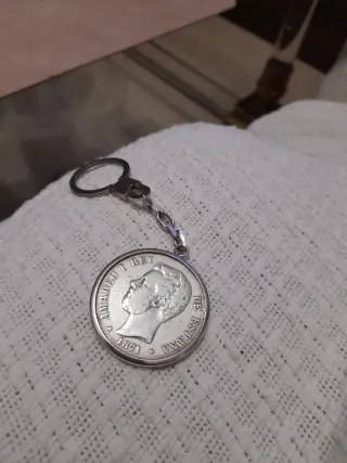 Moneda Plata Amadeo I Rey 1871 5 Pesetas