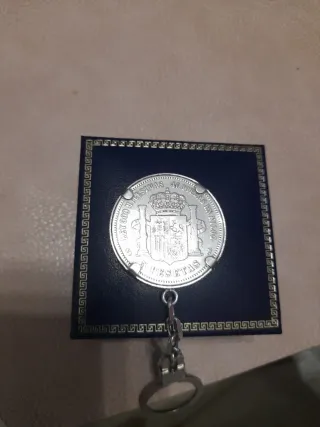 Moneda Plata Amadeo I Rey 1871 5 Pesetas