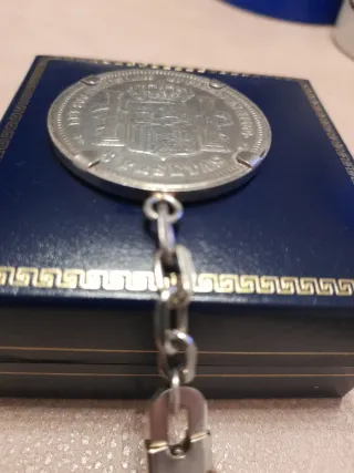 Moneda Plata Amadeo I Rey 1871 5 Pesetas