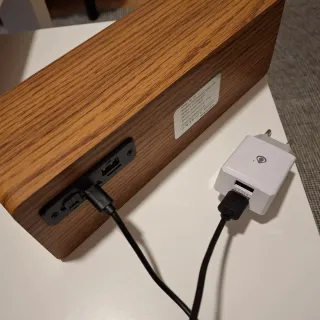 Altavoz Bluetooth Smalody Madera y Tela Gris