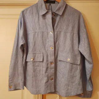 Conjunto Zara Chaqueta y Pantalón Azul claro