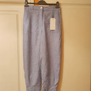 Conjunto Zara Chaqueta y Pantalón Azul claro