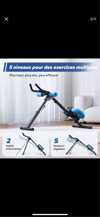 Maquina abdominales Entrenador de musculos