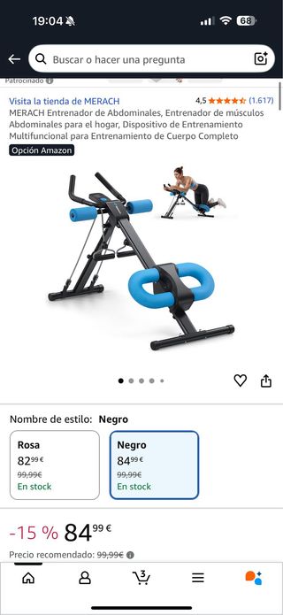 Maquina abdominales Entrenador de musculos