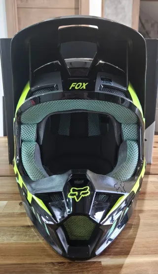 Casco Moto Fox V1 Trice Teal
