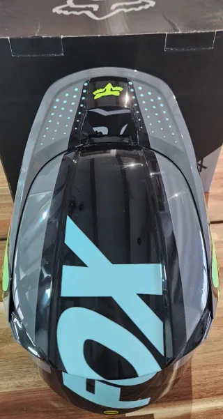 Casco Moto Fox V1 Trice Teal