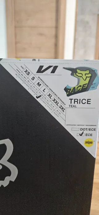 Casco Moto Fox V1 Trice Teal