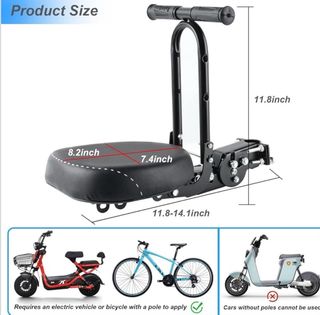 Asiento delantero bici infantil