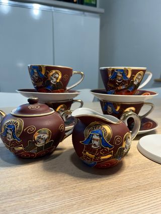 Set Tè Ceramica Satsuma .Fatto in Giappone