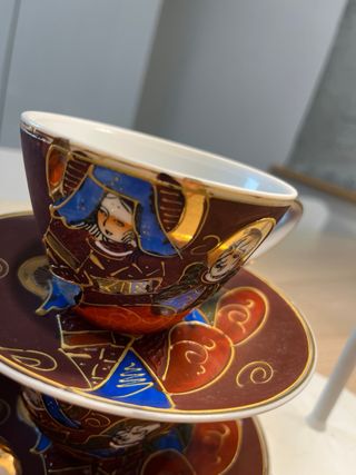 Set Tè Ceramica Satsuma .Fatto in Giappone