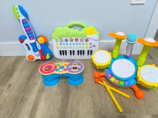 Conjunto instrumentos musicales niños