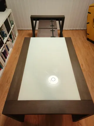 Muebles salón madera maciza gris Wengue