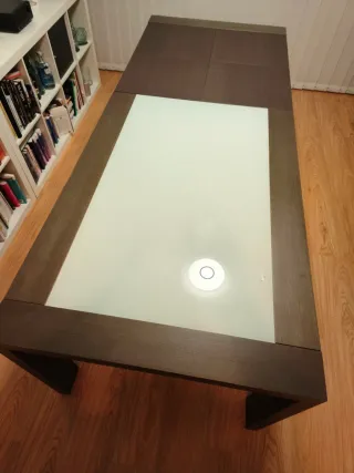 Muebles salón madera maciza gris Wengue