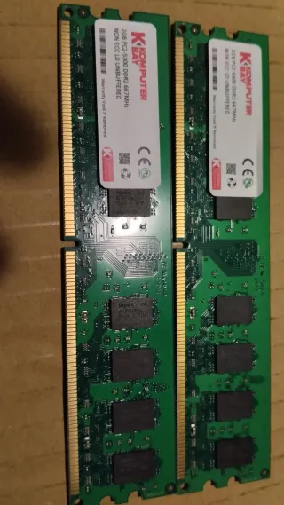 2x 2GB DDR2 667MHz RAM Módulos