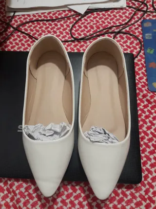 Ballerine vernice bianche