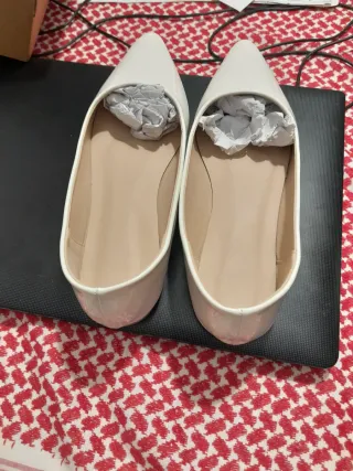 Ballerine vernice bianche