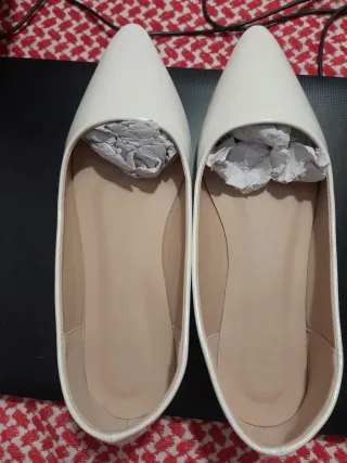 Ballerine vernice bianche