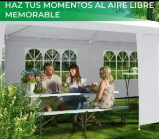 Carpa 6x3 impermeable con 4 paredes