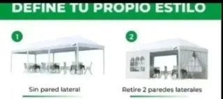 Carpa 6x3 impermeable con 4 paredes
